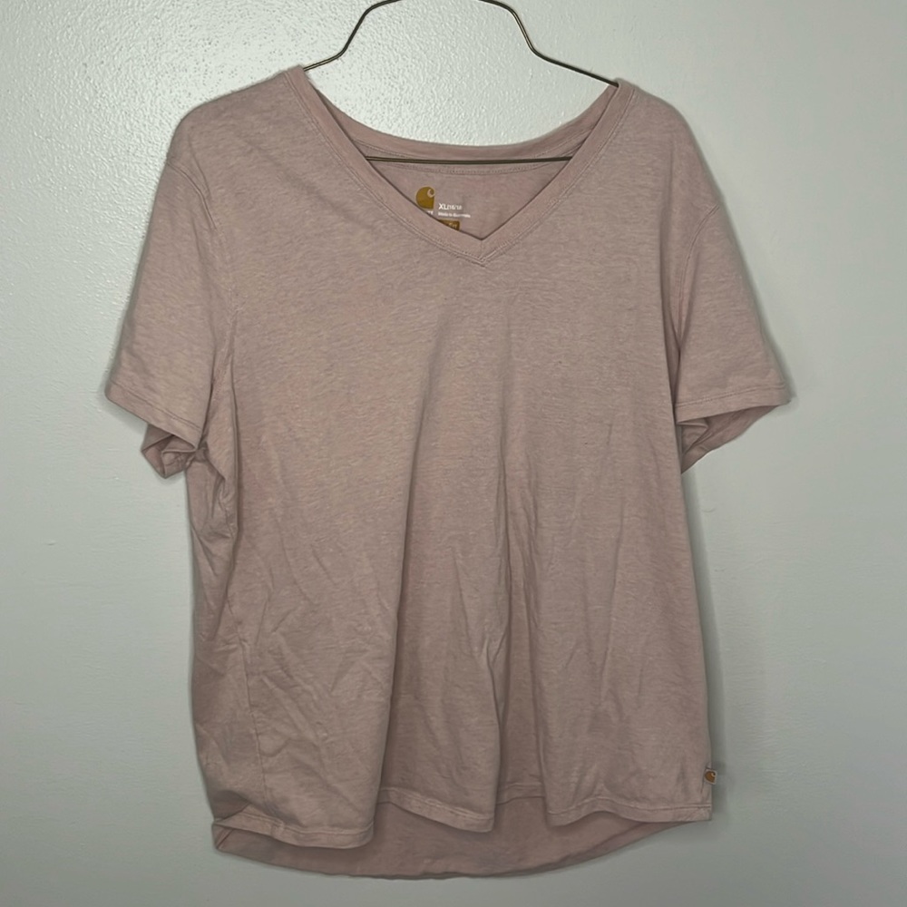 Light pink Carhartt relaxed fit t-shirt women’s size XL